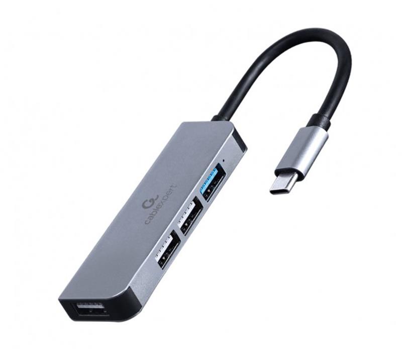 Концентратор USB Type-C Cablexpert 1хUSB3.0, 3хUSB2.0, металл, Grey (UHB-CM-U3P1U2P3-01) Концентратор USB Type-C Cablexpert 1хUSB3.0, 3хUSB2.0, металл, Grey (UHB-CM-U3P1U2P3-01)