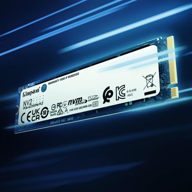 Накопичувач SSD 500GB M.2 NVMe Kingston NV2 M.2 2280 PCIe Gen4.0 x4 (SNV2S/500G) Накопичувач SSD 500GB M.2 NVMe Kingston NV2 M.2 2280 PCIe Gen4.0 x4 (SNV2S/500G)
