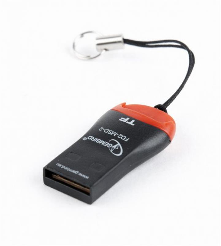 Кардрідер USB2.0 Gembird FD2-MSD-3 Black Кардрідер USB2.0 Gembird FD2-MSD-3 Black