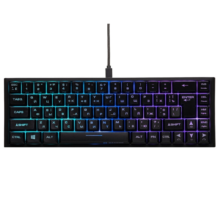 Клавіатура 2E Gaming KG350UBK RGB Ukr Black (2E-KG350UBK) Клавіатура 2E Gaming KG350UBK RGB Ukr Black (2E-KG350UBK)