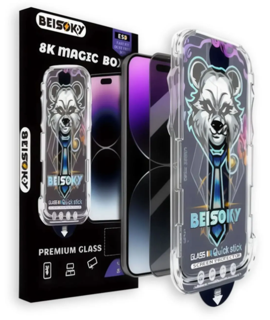 Захисне скло BEISOKY Magic Box ESD Apple iPhone 17 Air Full Glue black Захисне скло BEISOKY Magic Box ESD Apple iPhone 17 Air Full Glue black