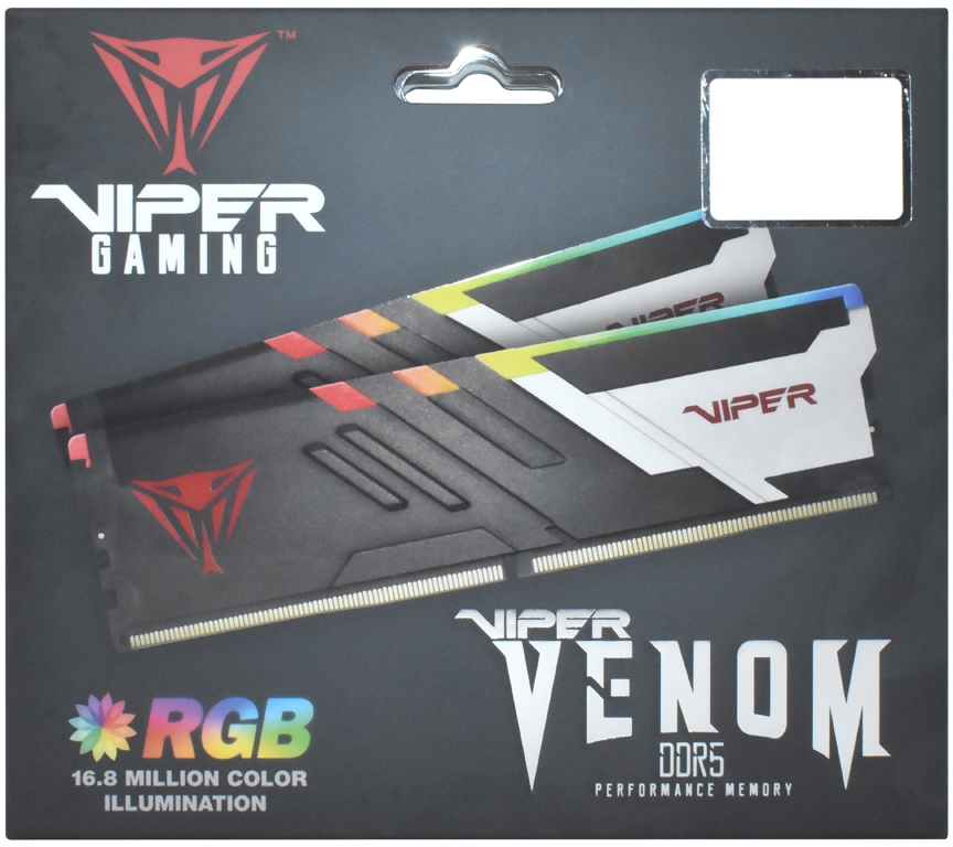 Модуль пам`яті DDR5 2x32GB/6000 Patriot Viper Venom RGB (PVVR564G600C36K) Модуль пам`яті DDR5 2x32GB/6000 Patriot Viper Venom RGB (PVVR564G600C36K)