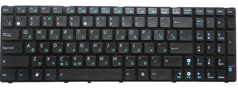 Клавіатура для ноутбука Asus X72F Клавіатура для ноутбука Asus X72F