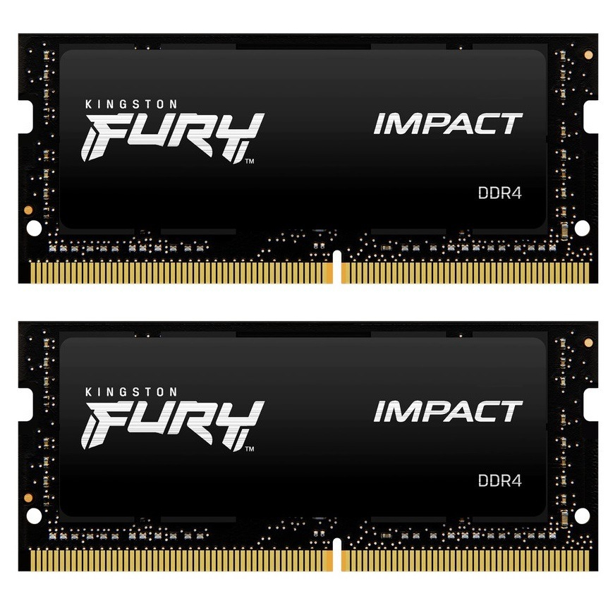 Модуль пам`ятi SO-DIMM 2x16GB/3200 DDR4 Kingston Fury Impact (KF432S20IBK2/32) Модуль пам`ятi SO-DIMM 2x16GB/3200 DDR4 Kingston Fury Impact (KF432S20IBK2/32)