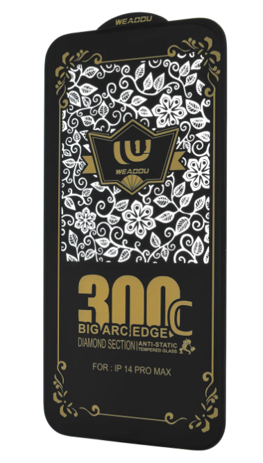 Захисне скло WEADDU 300C ESD Apple iPhone 14 Pro Max 4D black Захисне скло WEADDU 300C ESD Apple iPhone 14 Pro Max 4D black