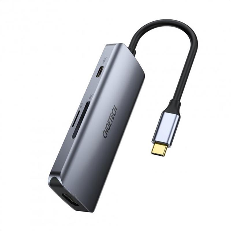 Концентратор Choetech HUB-M19 7 in 1 USB-C to HDMI Multiport Adapter Концентратор Choetech HUB-M19 7 in 1 USB-C to HDMI Multiport Adapter