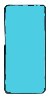 Двосторонній скотч для поклейки задньої кришки Samsung G780 Galaxy S20 FE