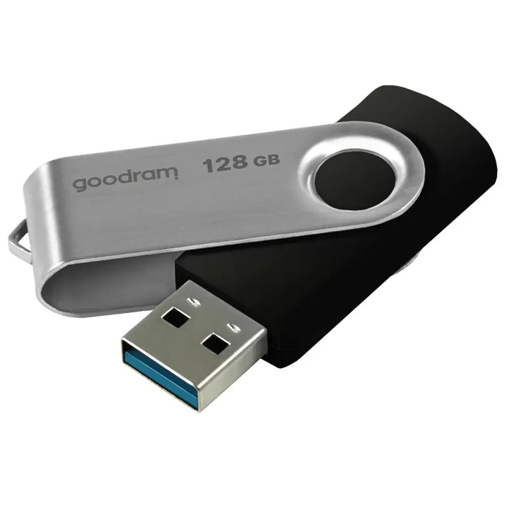 Флеш-накопичувач USB3.2 128GB Goodram UTS3 (Twister) Black (UTS3-1280K0R11) Флеш-накопичувач USB3.2 128GB Goodram UTS3 (Twister) Black (UTS3-1280K0R11)