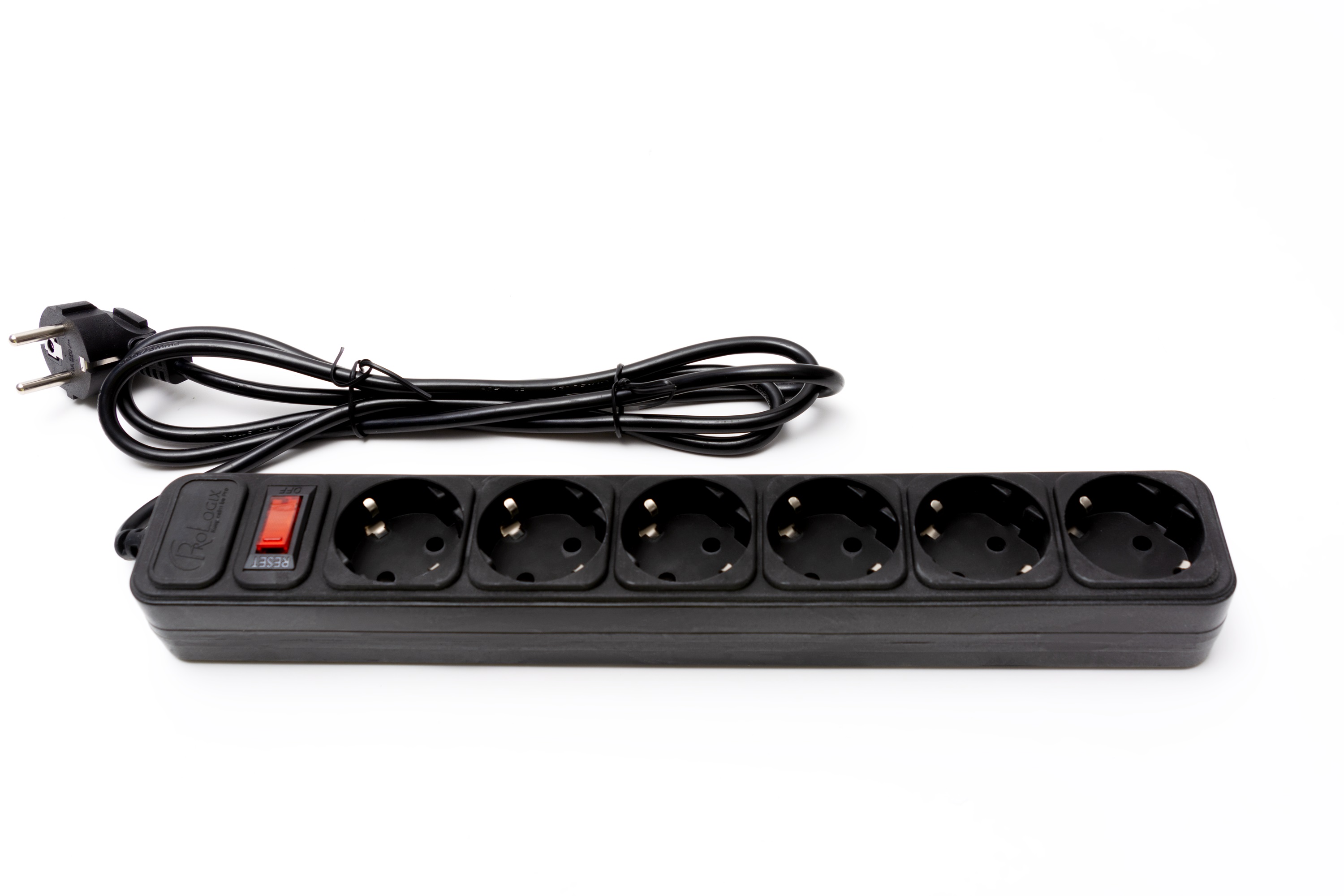 Мережевий фільтр ProLogix (PRS-075P6-18B) 0.75 мм, 6 розеток, 1.8 м, чорний Мережевий фільтр ProLogix (PRS-075P6-18B) 0.75 мм, 6 розеток, 1.8 м, чорний