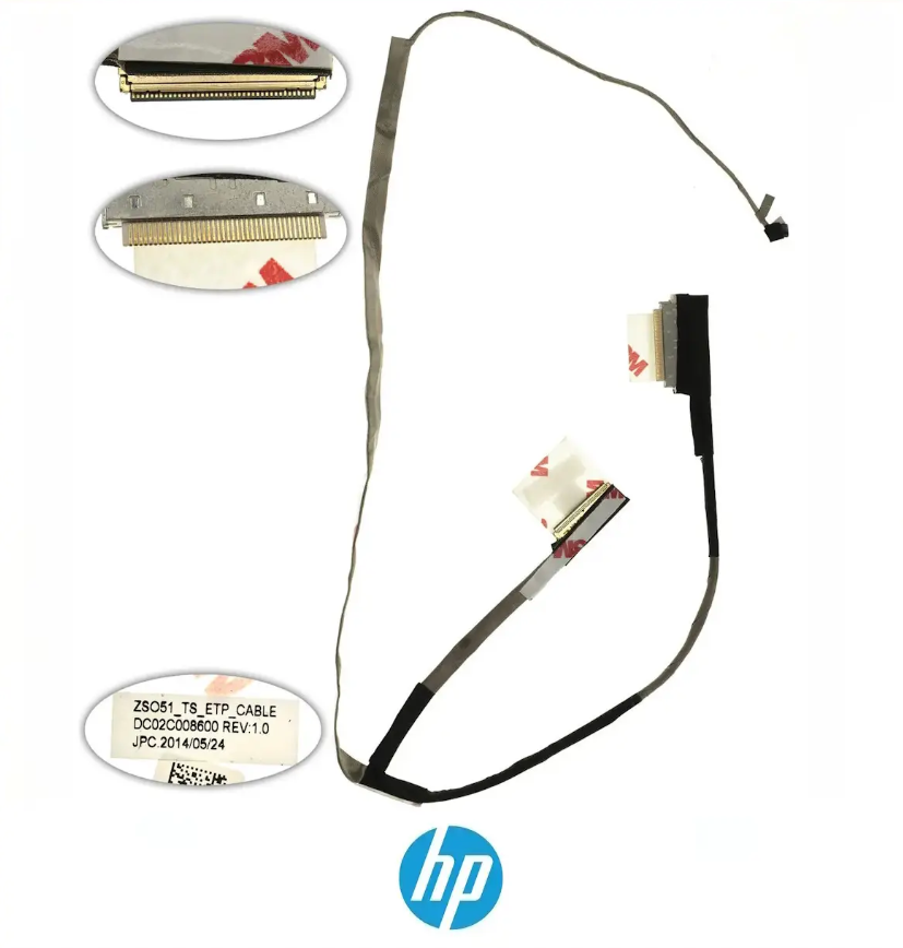 Шлейф матриці для ноутбука HP 15-DA, 15-DB, 15-BS, EPK50, TPN-C135, TPN-C136 DC020031F00 Шлейф матриці для ноутбука HP 15-DA, 15-DB, 15-BS, EPK50, TPN-C135, TPN-C136 DC020031F00