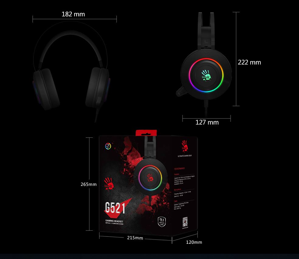 Гарнітура Bloody G521 Black Гарнітура Bloody G521 Black