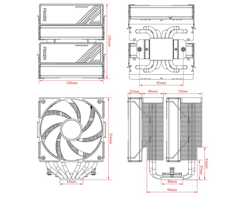 Кулер процесорний ID-Cooling Frozn A620 ARGB Кулер процесорний ID-Cooling Frozn A620 ARGB