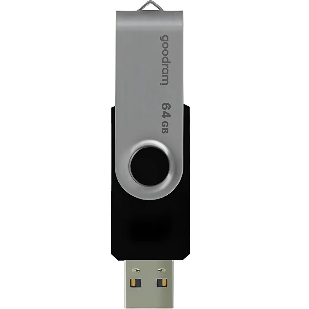 Флеш-накопичувач USB2.0 64GB Goodram UTS2 (Twister) Black (UTS2-0640K0R11) Флеш-накопичувач USB2.0 64GB Goodram UTS2 (Twister) Black (UTS2-0640K0R11)