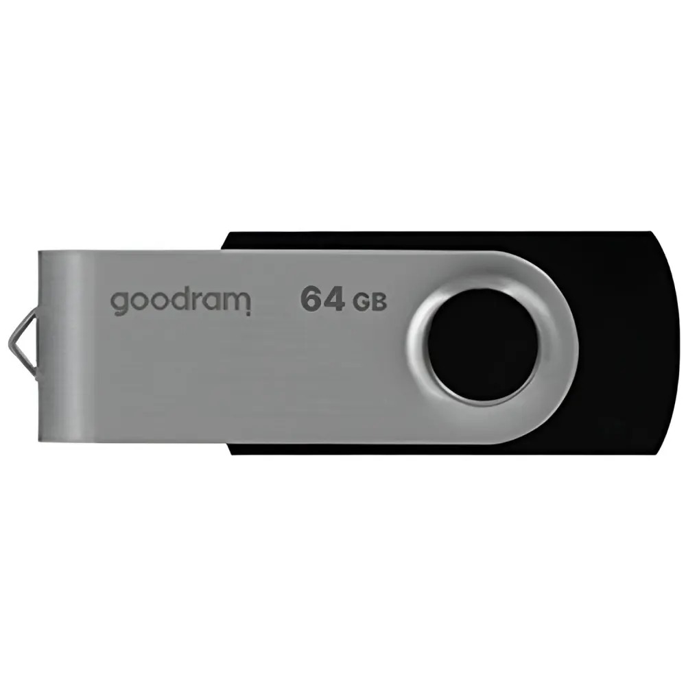 Флеш-накопичувач USB2.0 64GB Goodram UTS2 (Twister) Black (UTS2-0640K0R11) Флеш-накопичувач USB2.0 64GB Goodram UTS2 (Twister) Black (UTS2-0640K0R11)