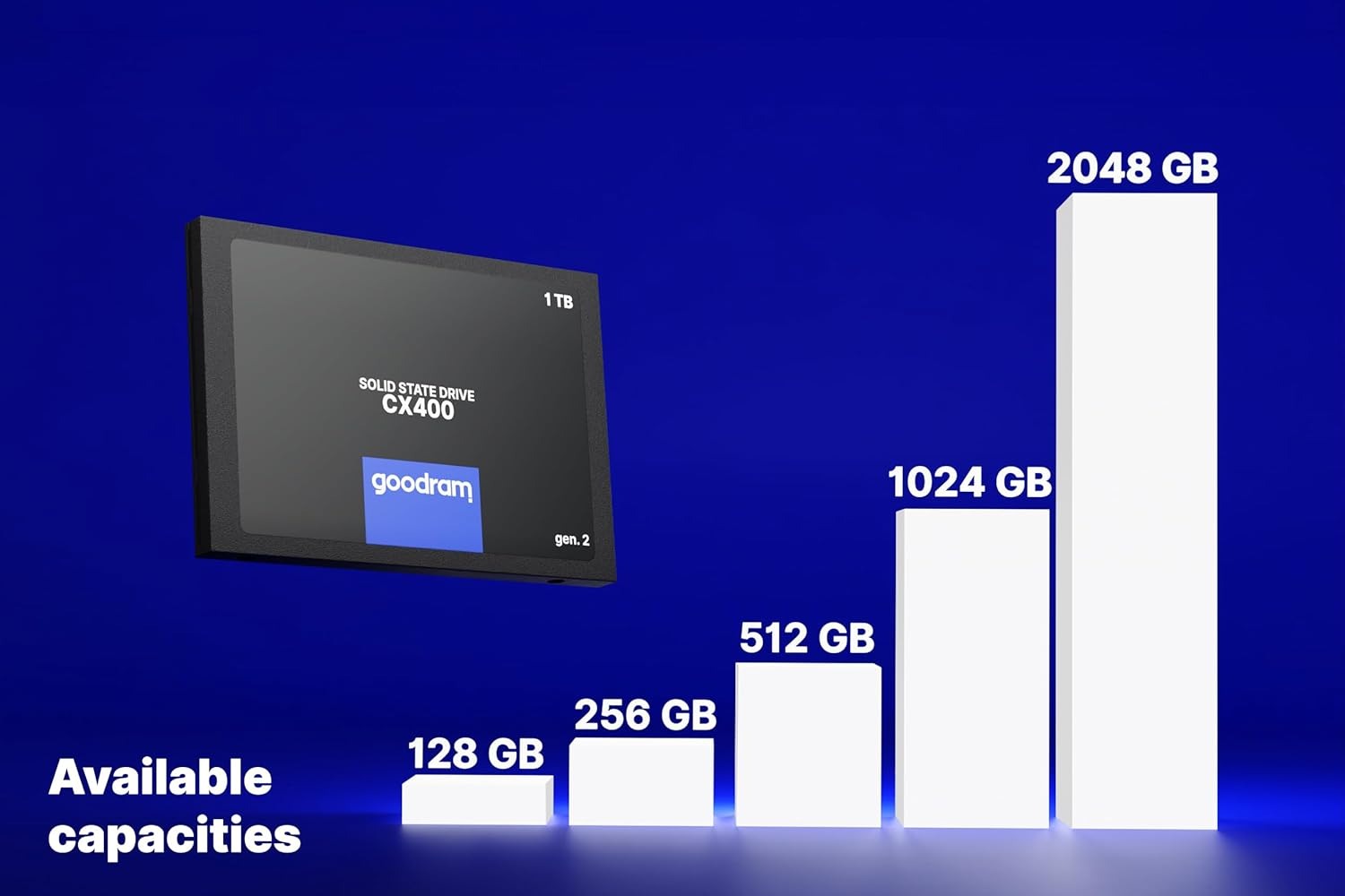 Накопичувач SSD 128GB GOODRAM CX400 Gen.2 2.5 Накопичувач SSD 128GB GOODRAM CX400 Gen.2 2.5