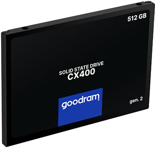 Накопичувач SSD 512GB GOODRAM CX400 Gen.2 2.5 Накопичувач SSD 512GB GOODRAM CX400 Gen.2 2.5