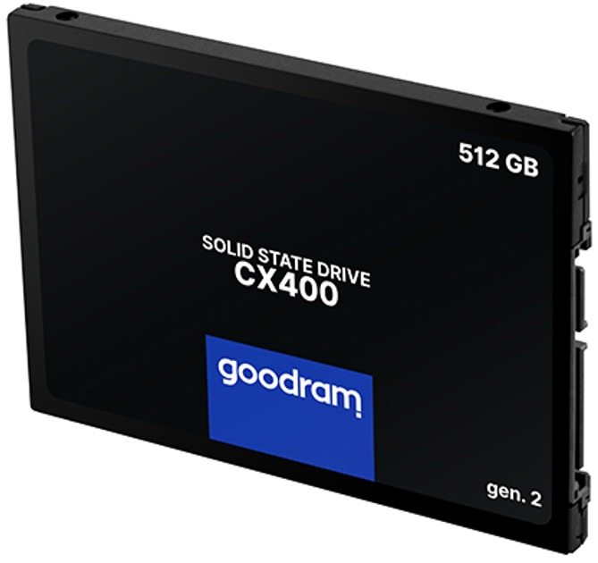 Накопичувач SSD 512GB GOODRAM CX400 Gen.2 2.5 Накопичувач SSD 512GB GOODRAM CX400 Gen.2 2.5