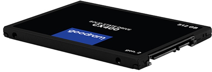 Накопичувач SSD 512GB GOODRAM CX400 Gen.2 2.5 Накопичувач SSD 512GB GOODRAM CX400 Gen.2 2.5