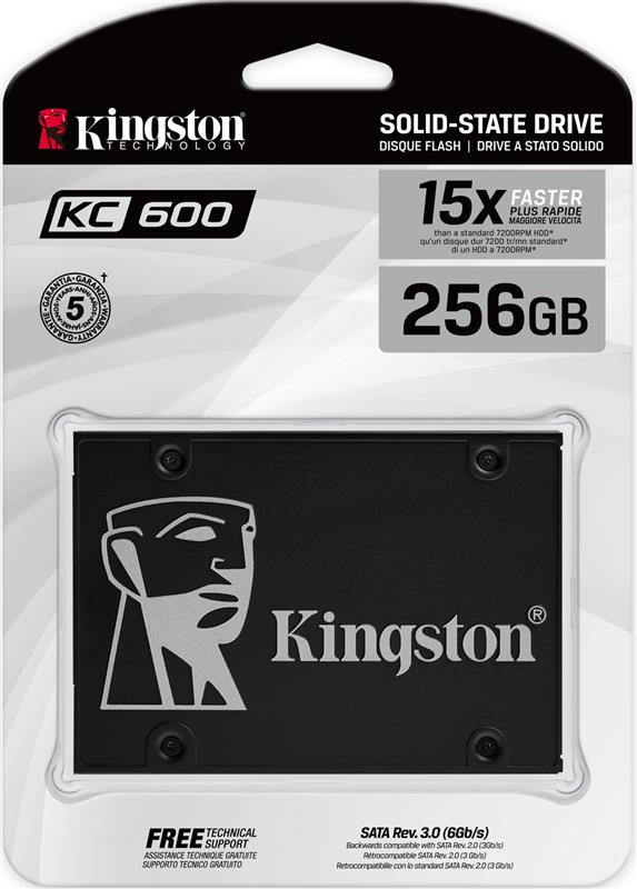 Накопичувач SSD 256GB Kingston KC600 2.5 Накопичувач SSD 256GB Kingston KC600 2.5