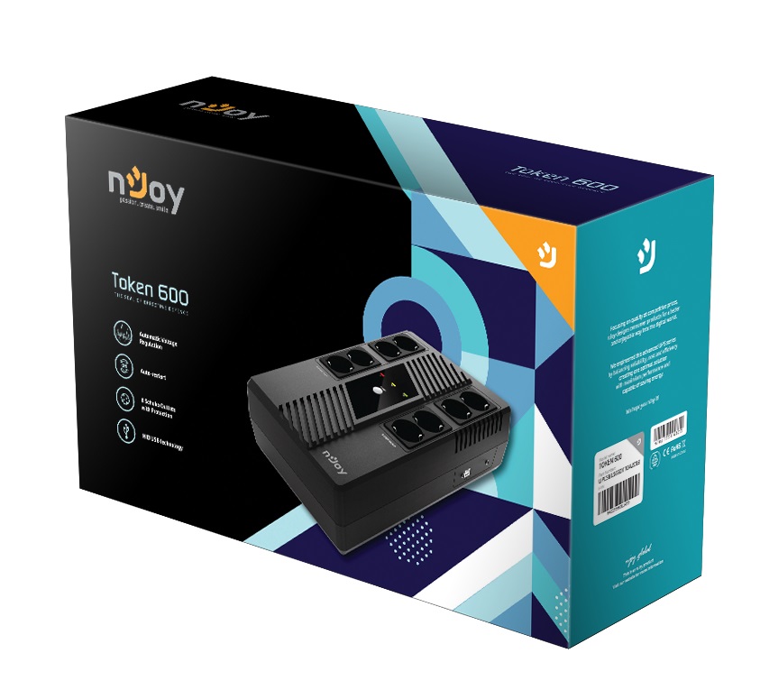 Джерело безперебійного живлення NJOY Token 600 (UPCSBLS660TTOAZ01B) Джерело безперебійного живлення NJOY Token 600 (UPCSBLS660TTOAZ01B)
