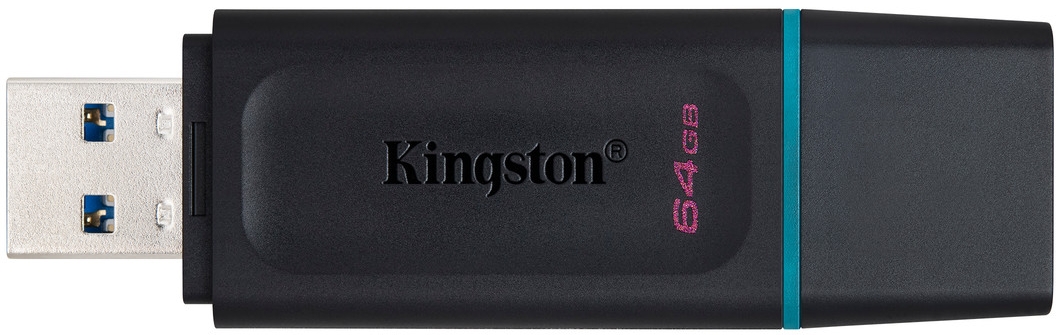 Флеш-накопичувач USB 3.2 64GB Kingston DataTraveler Exodia Black/Teal (DTX/64GB) Флеш-накопичувач USB 3.2 64GB Kingston DataTraveler Exodia Black/Teal (DTX/64GB)