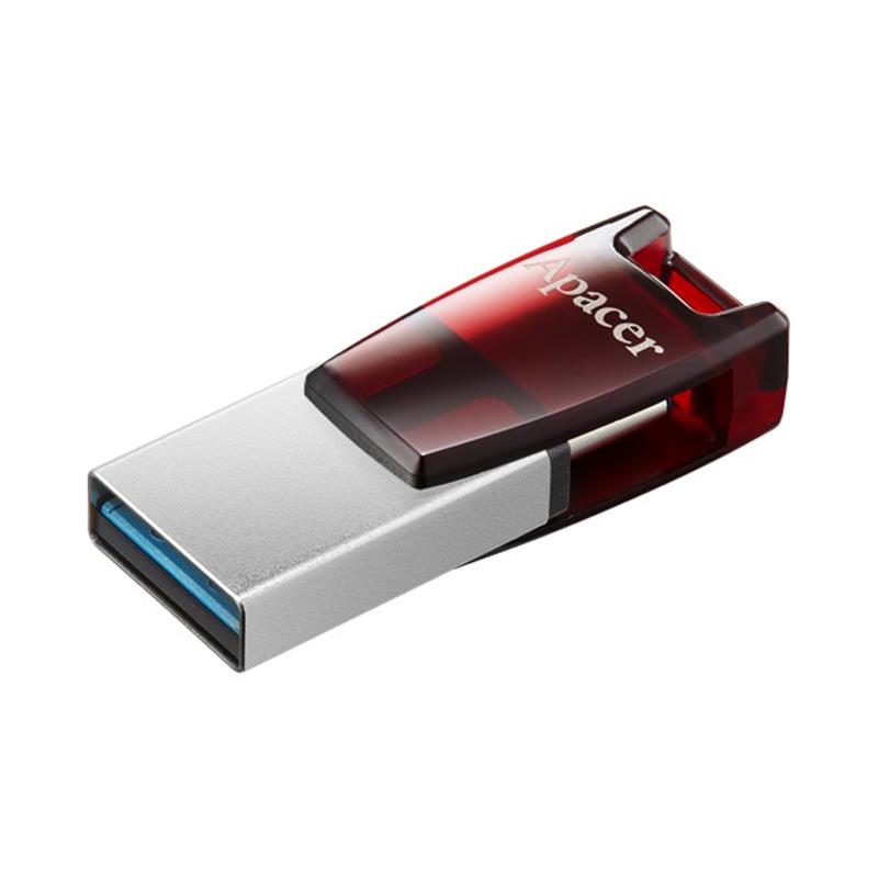 Флеш-накопичувач USB3.1 Type-C 64GB Apacer AH180 Red (AP64GAH180R-1) Флеш-накопичувач USB3.1 Type-C 64GB Apacer AH180 Red (AP64GAH180R-1)