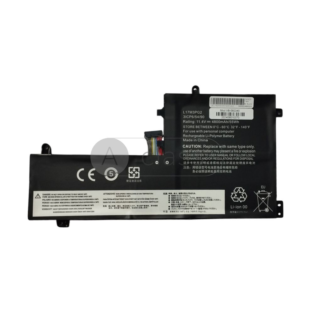 Акумулятор до ноутбука Lenovo L17M3PG2 / 4800 mAh / 11,4 V Акумулятор до ноутбука Lenovo L17M3PG2 / 4800 mAh / 11,4 V