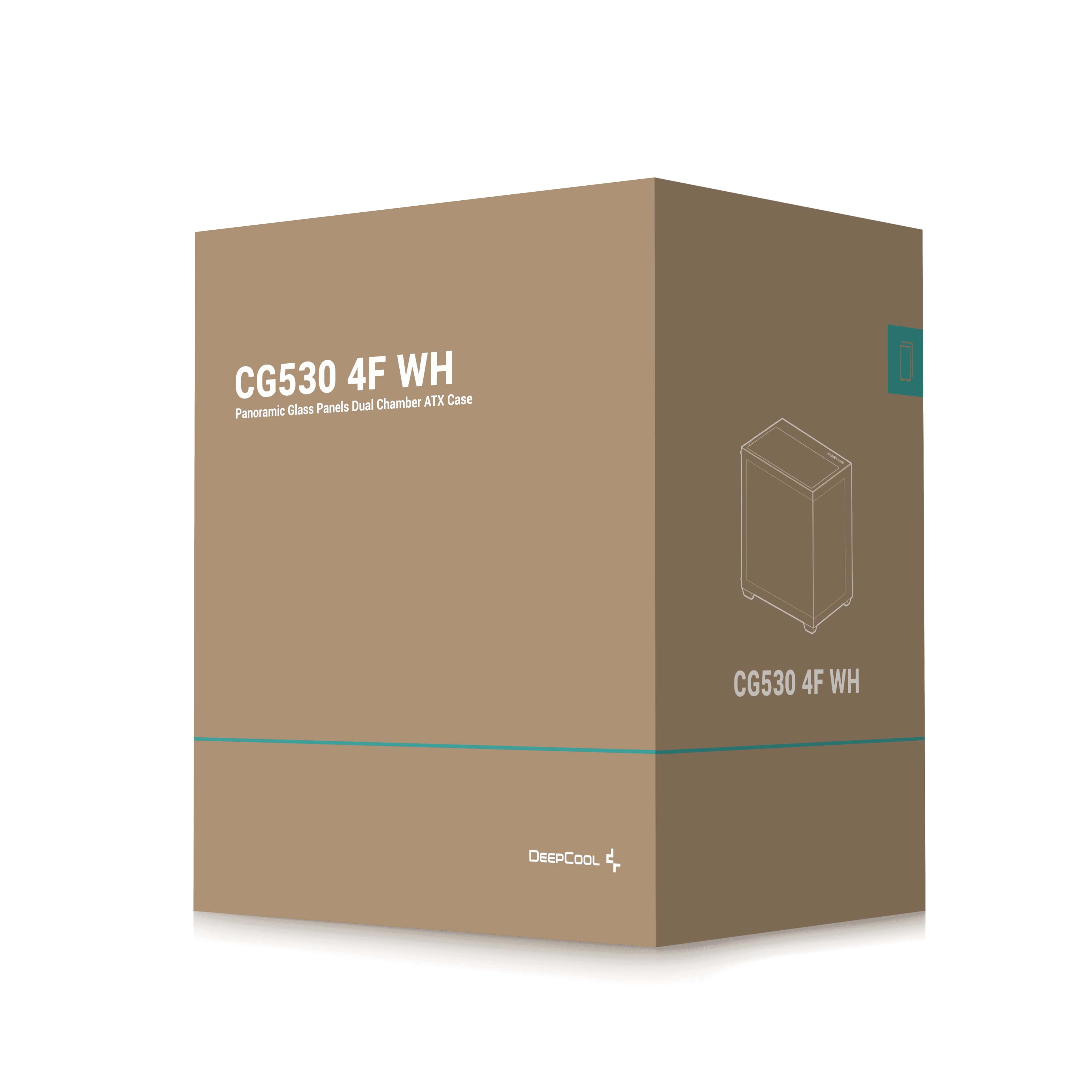 Корпус DeepCool CG530 4F White (R-CG530-WHADA4-G-1) без БЖ Корпус DeepCool CG530 4F White (R-CG530-WHADA4-G-1) без БЖ