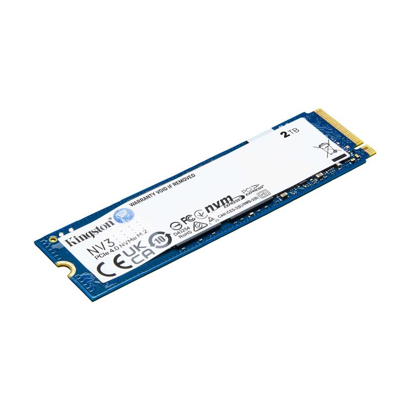 Накопичувач SSD 2TB M.2 NVMe Kingston NV3 M.2 2280 PCIe Gen4.0 x4 (SNV3S/2000G) Накопичувач SSD 2TB M.2 NVMe Kingston NV3 M.2 2280 PCIe Gen4.0 x4 (SNV3S/2000G)