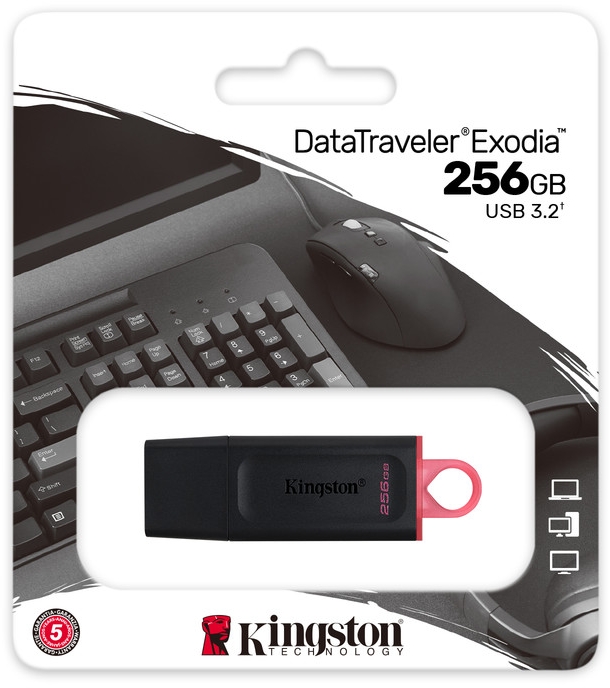 Флеш-накопичувач USB3.2 256GB Kingston DataTraveler Exodia Black/Pink (DTX/256GB) Флеш-накопичувач USB3.2 256GB Kingston DataTraveler Exodia Black/Pink (DTX/256GB)