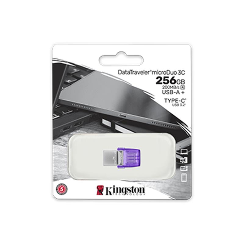 Флеш-накопичувач USB3.2 256GB Type-C Kingston DataTraveler microDuo 3C (DTDUO3CG3/256GB) Флеш-накопичувач USB3.2 256GB Type-C Kingston DataTraveler microDuo 3C (DTDUO3CG3/256GB)