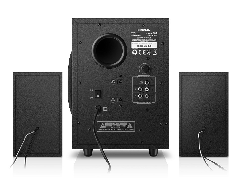 Акустична система REAL-EL M-580 Black Акустична система REAL-EL M-580 Black