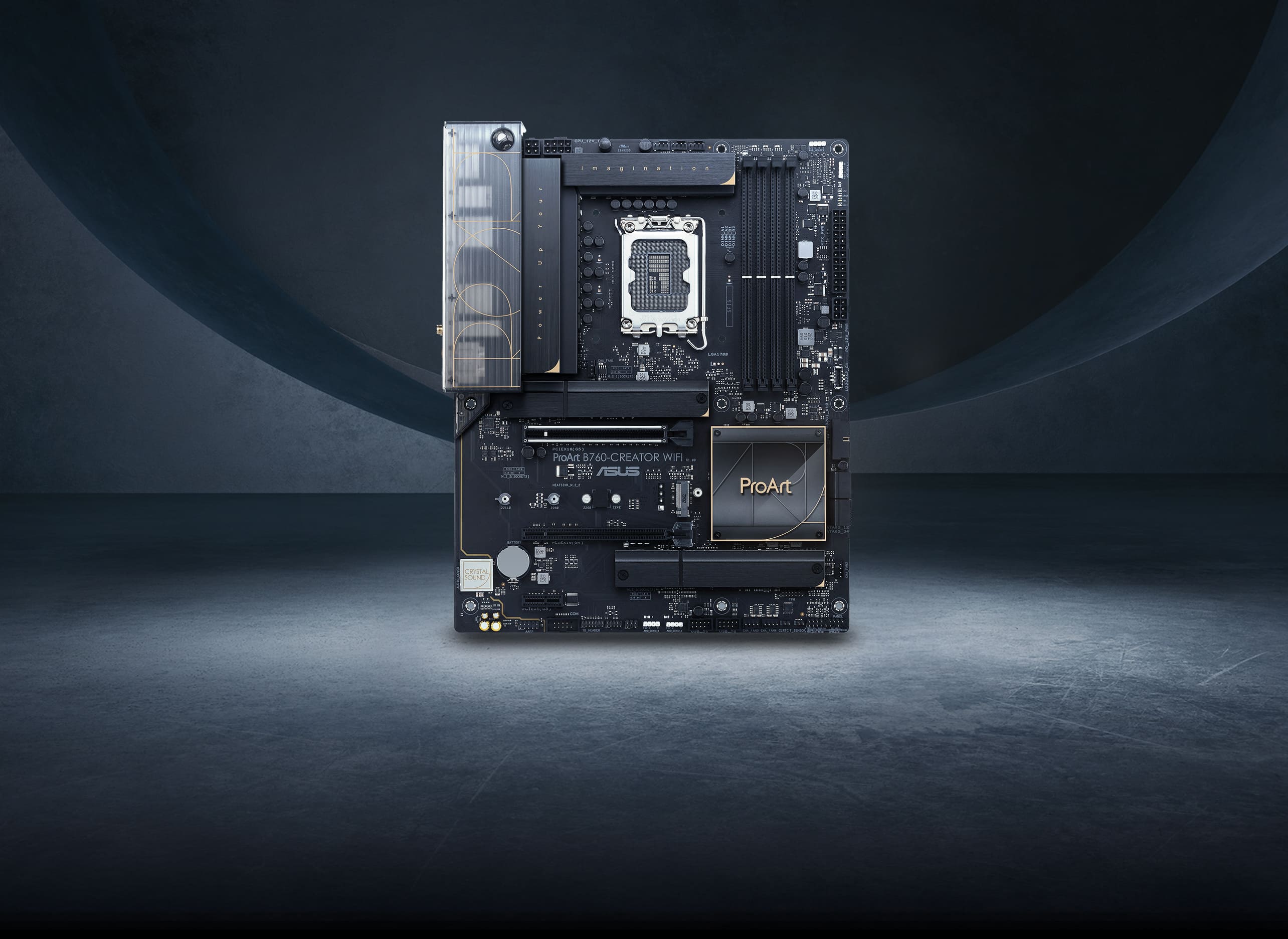 Материнcька плата ASUS PROART B760-CREATOR WIFI s1700 B760 4xDDR5 M.2 HDMI DP Wi-Fi BT ATX Материнcька плата ASUS PROART B760-CREATOR WIFI s1700 B760 4xDDR5 M.2 HDMI DP Wi-Fi BT ATX