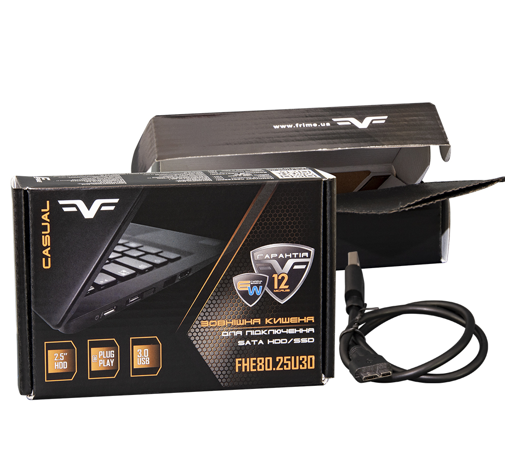 Зовнішня кишеня Frime SATA HDD/SSD 2.5 Зовнішня кишеня Frime SATA HDD/SSD 2.5