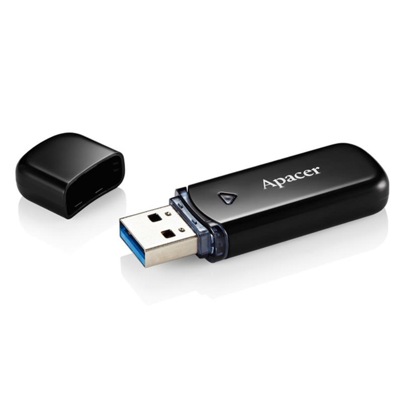 Флеш-накопичувач USB3.0 64GB Apacer AH355 Black (AP64GAH355B-1) Флеш-накопичувач USB3.0 64GB Apacer AH355 Black (AP64GAH355B-1)