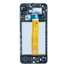 Дисплей Samsung A125 Galaxy A12 (2020) з сенсором та рамкою black (Original)